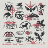 Numina Editable Logo Badge Set