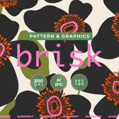 BRISK Bold Abstract Modern Flowers Pattern