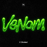 Venom Text Distortion Effect