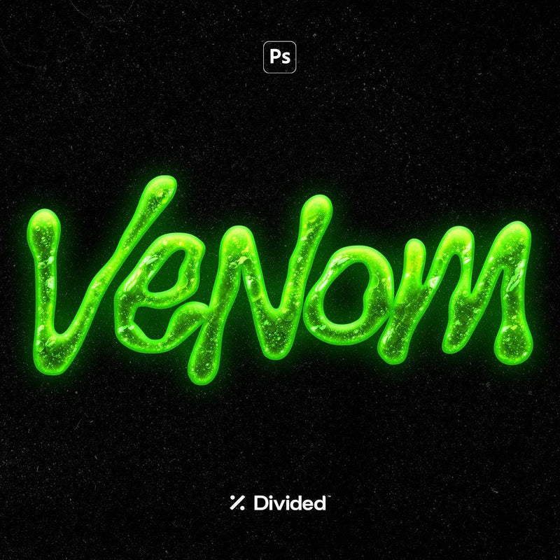 Venom Text Distortion Effect