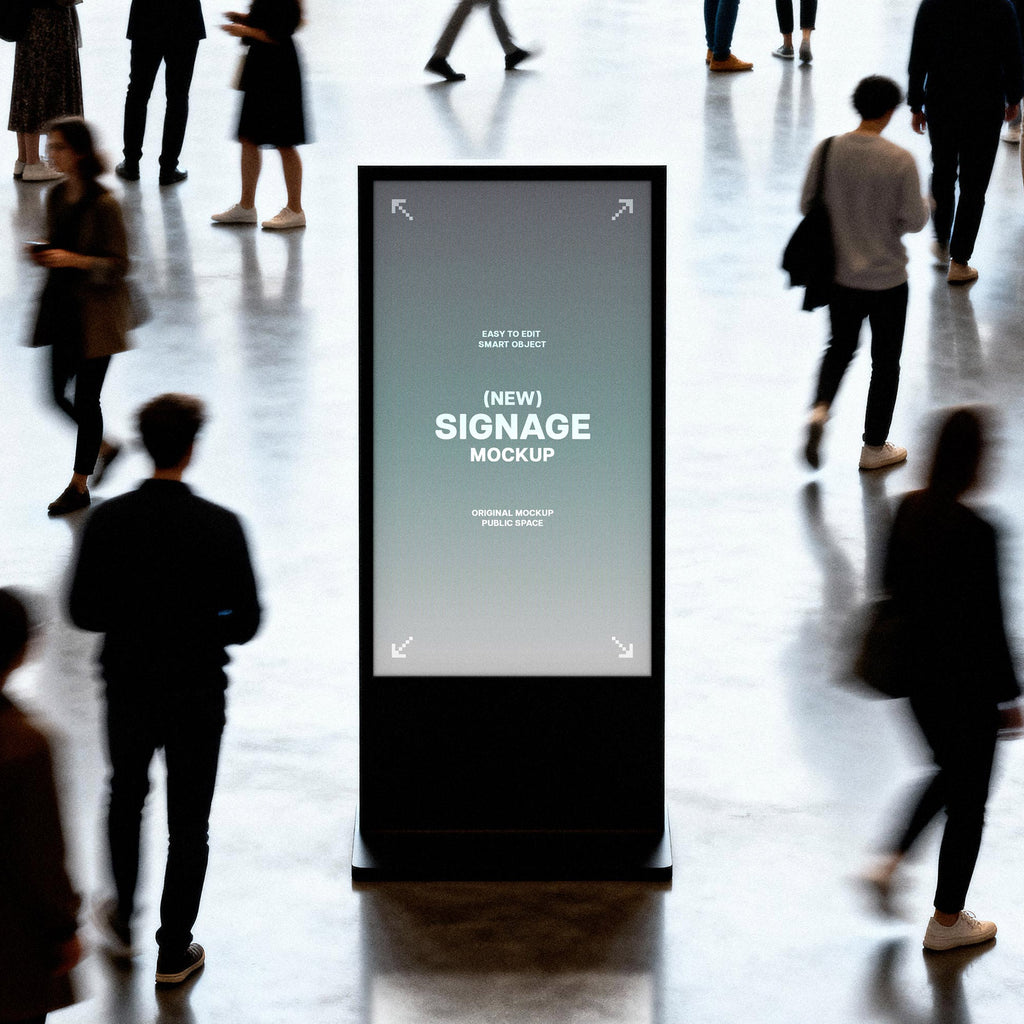 Vertical Digital Signage Mockup by Pixelbuddha
