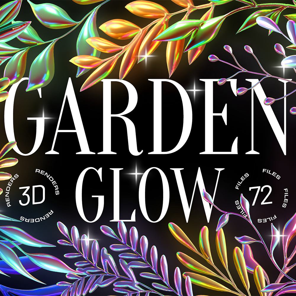 3D Garden Glow Illustrations