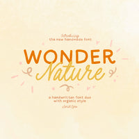 Wonder Nature - Monoline Font Duo
