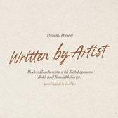 Written by Artist - Ligature Script