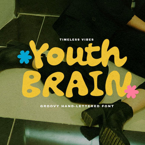 Youth Brain - Groovy Bold Font