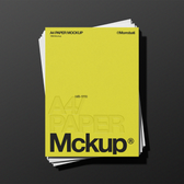 A4 Paper Mockup