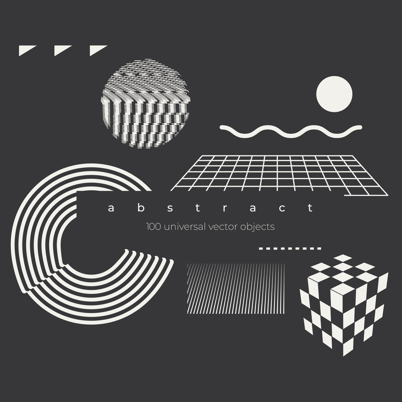 Abstract 100 Universal Vector Object by Vanzyst