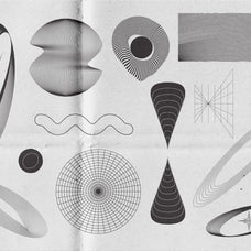 Abstract Boho Linear Vector Shapes