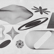 Abstract Boho Linear Vector Shapes