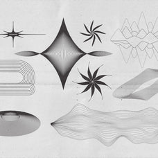Abstract Boho Linear Vector Shapes