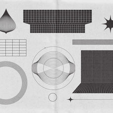 Abstract Boho Linear Vector Shapes