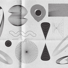 Abstract Boho Linear Vector Shapes