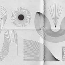Abstract Boho Linear Vector Shapes