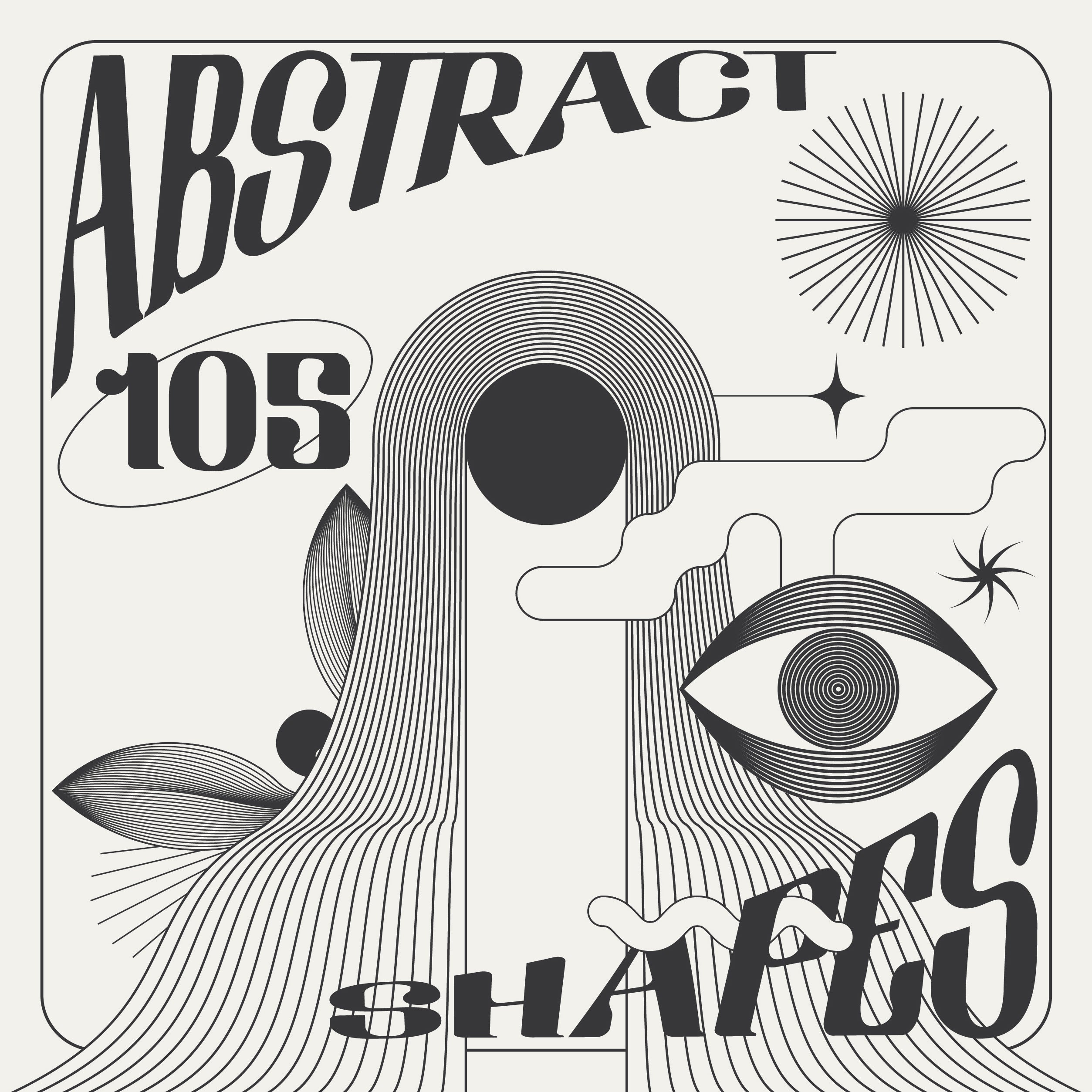 Abstract Boho Linear Vector Shapes