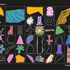 Abstract Collage Vector Clipart Set