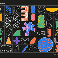 Abstract Collage Vector Clipart Set