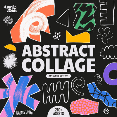 Abstract Collage Vector Clipart Set