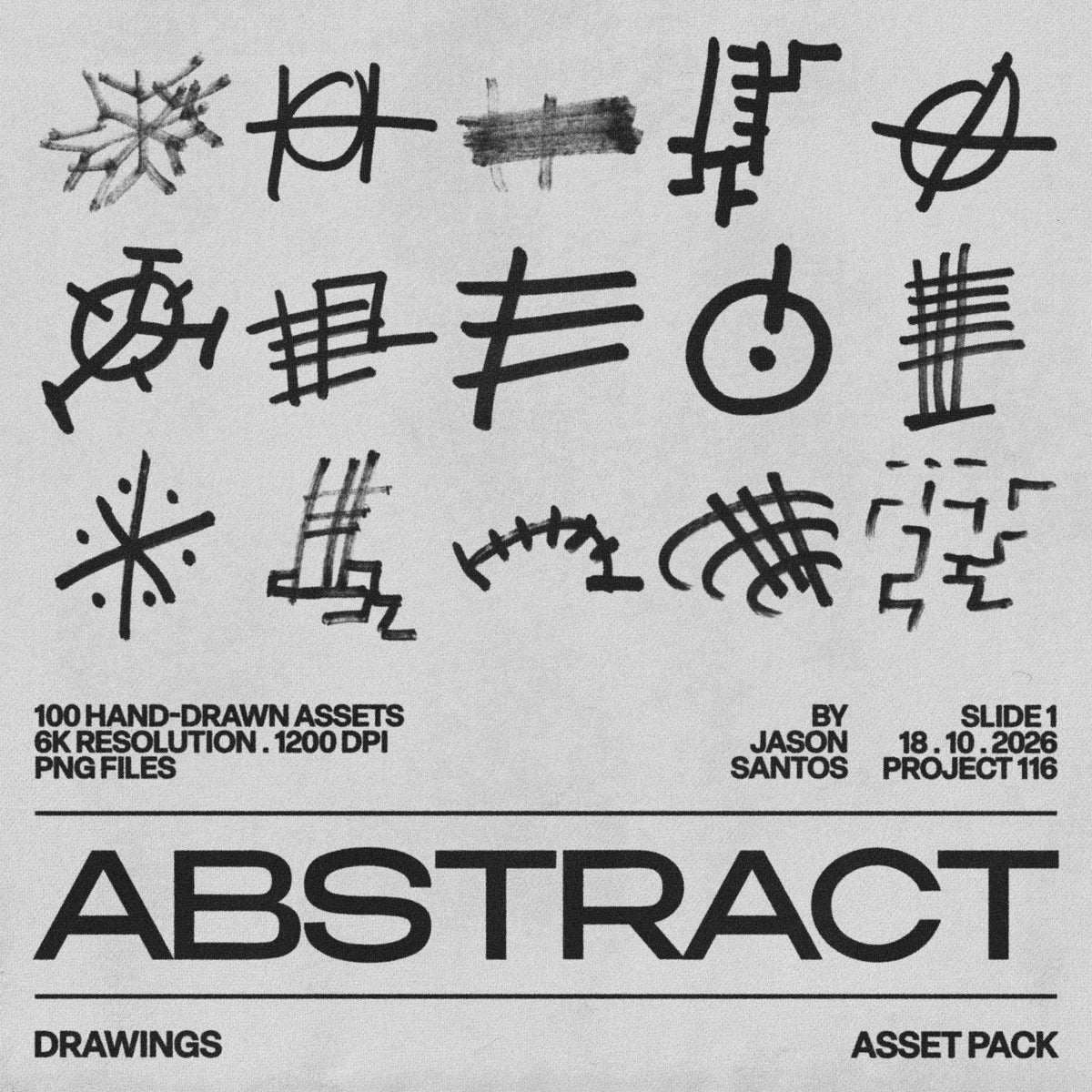 Abstract Drawings Asset Pack by Jason Santos, preview 1
