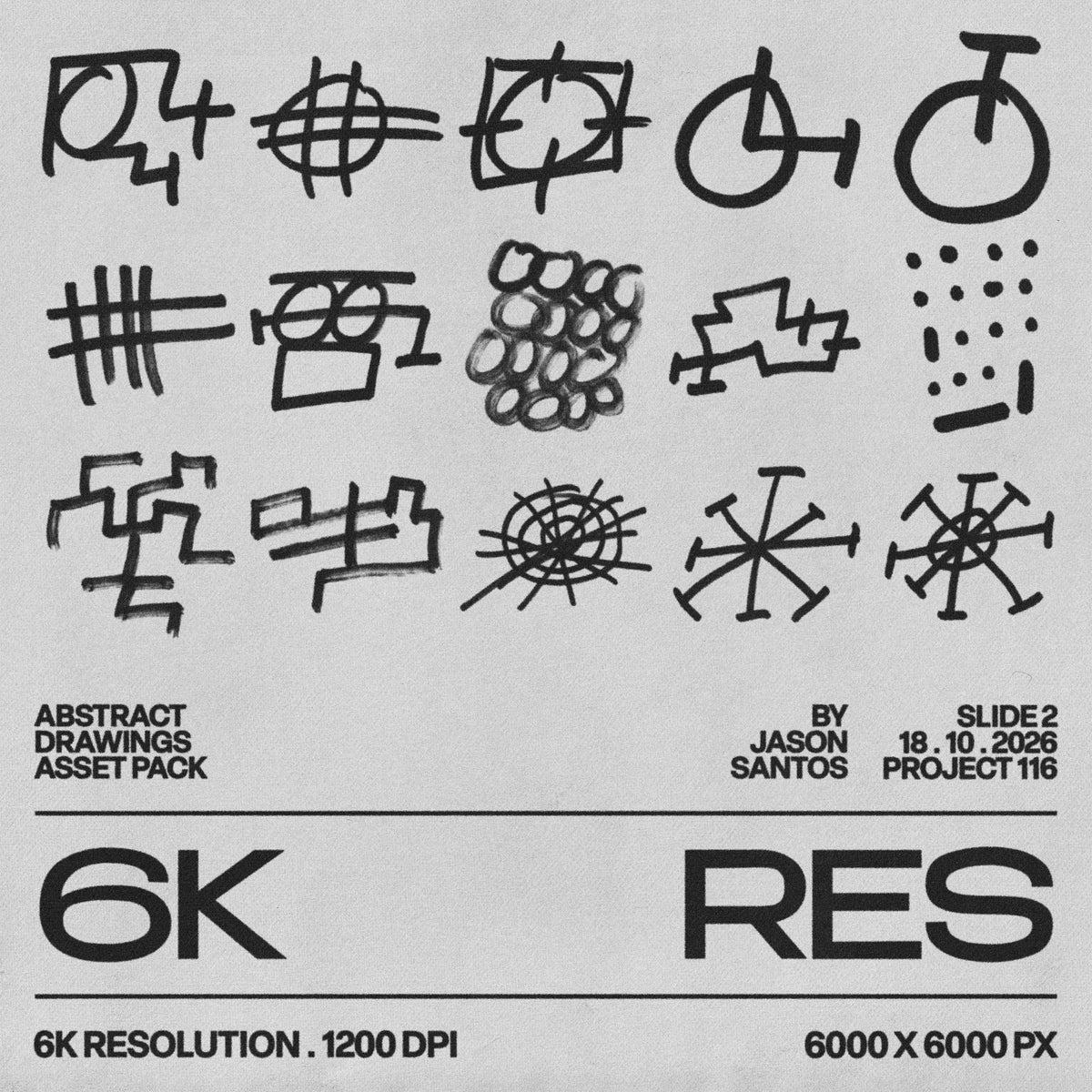 Abstract Drawings Asset Pack by Jason Santos, preview 3