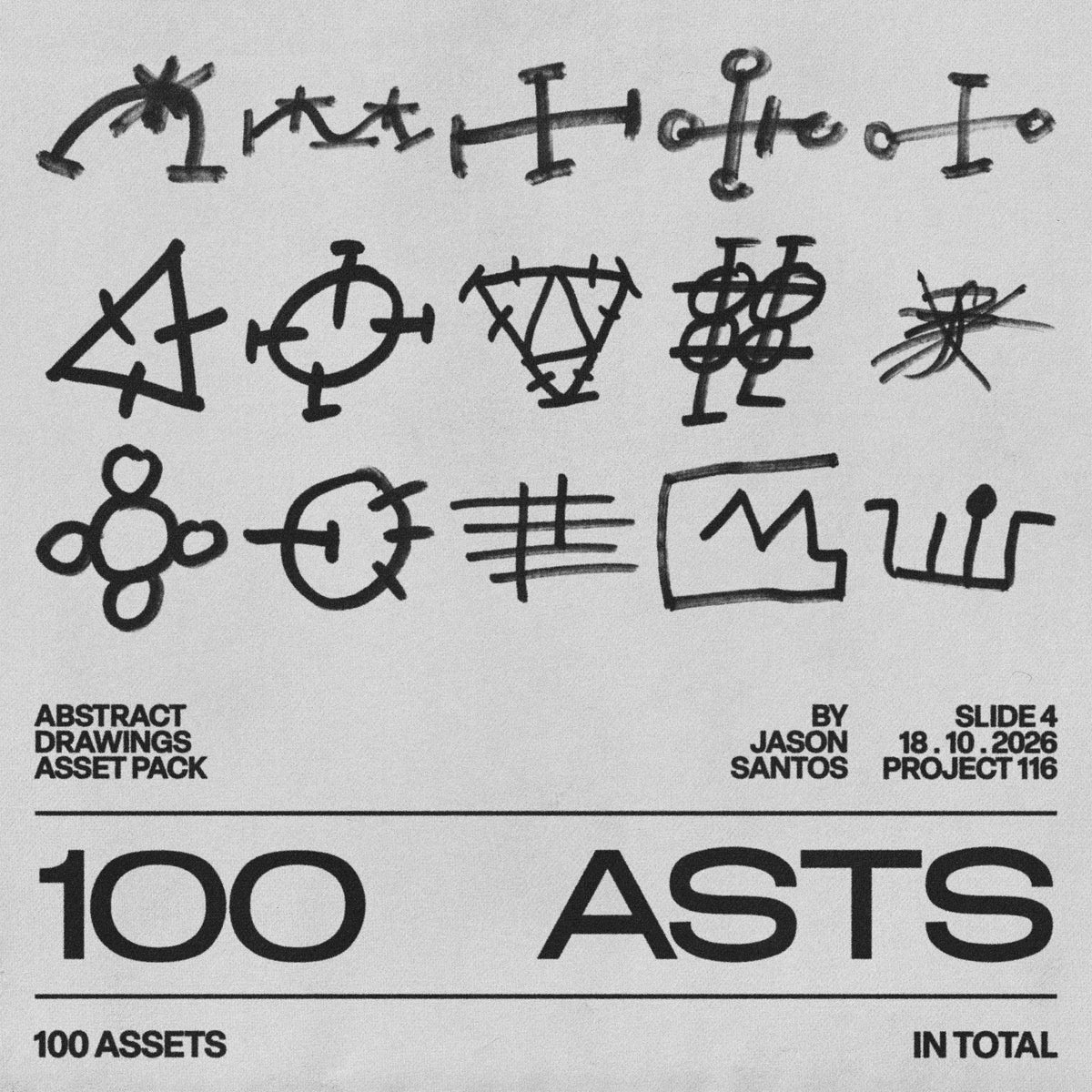 Abstract Drawings Asset Pack by Jason Santos, preview 5
