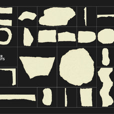 Abstract Kraft Paper Collage Kit