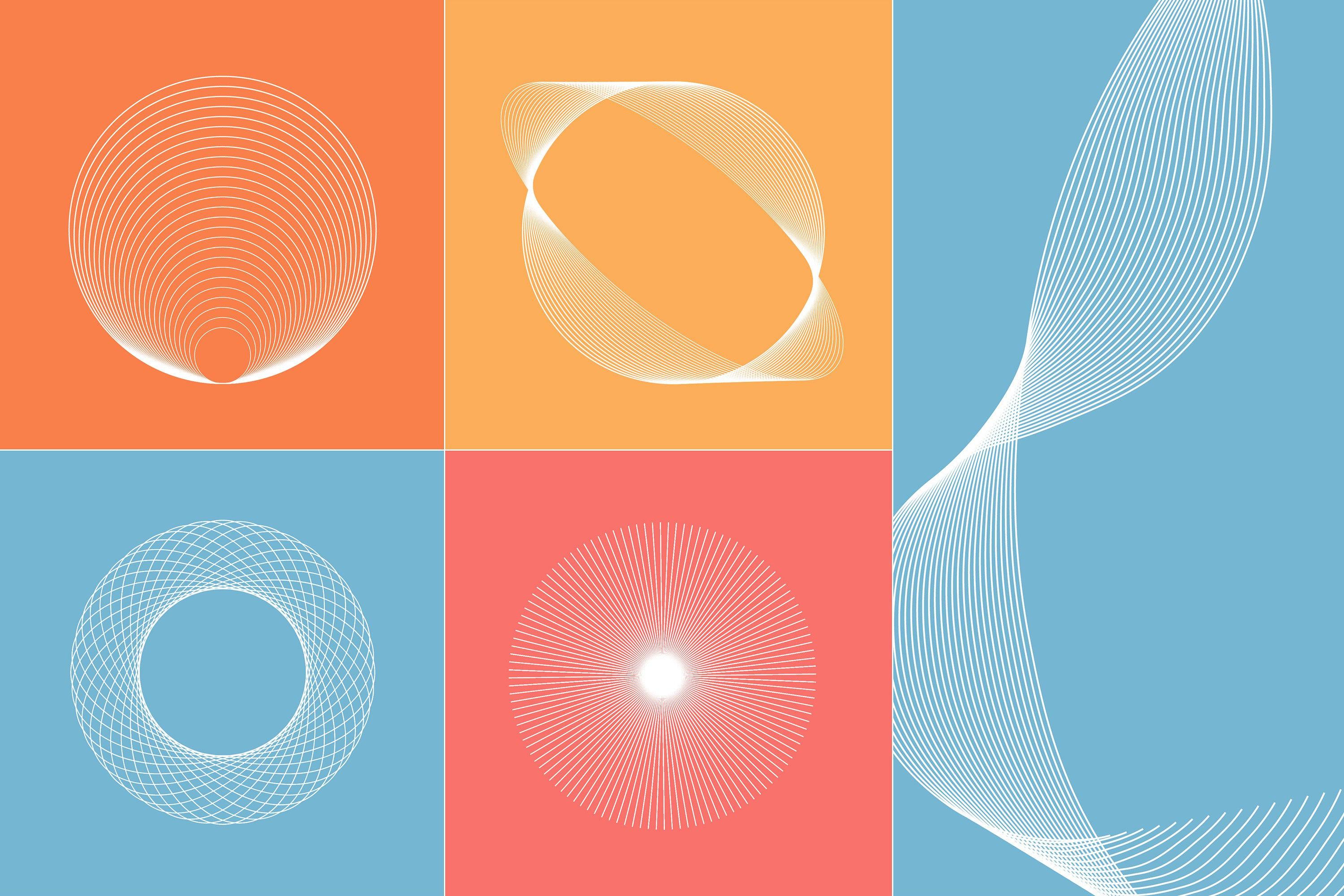 Abstract Twirls Elements Pack