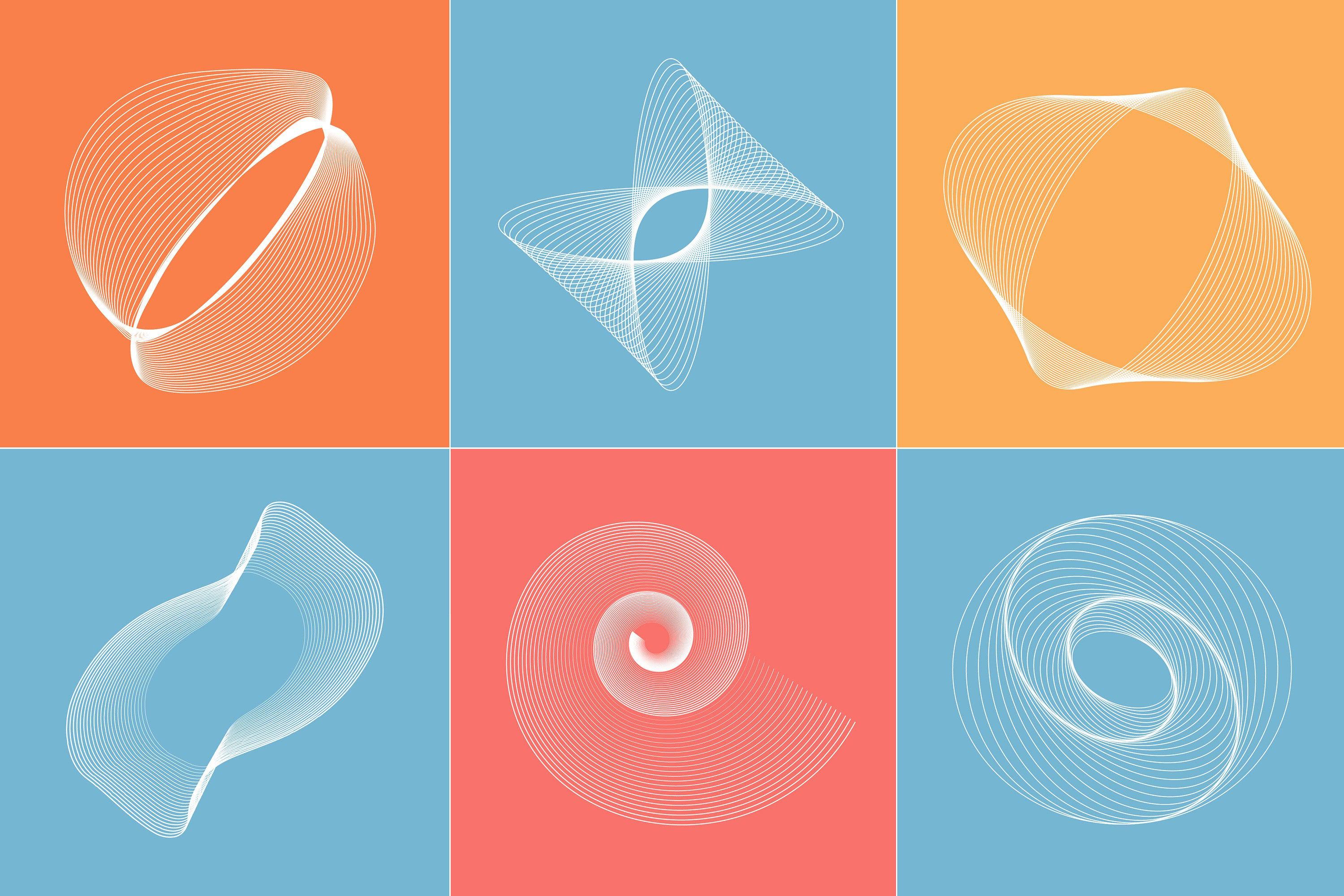 Abstract Twirls Elements Pack