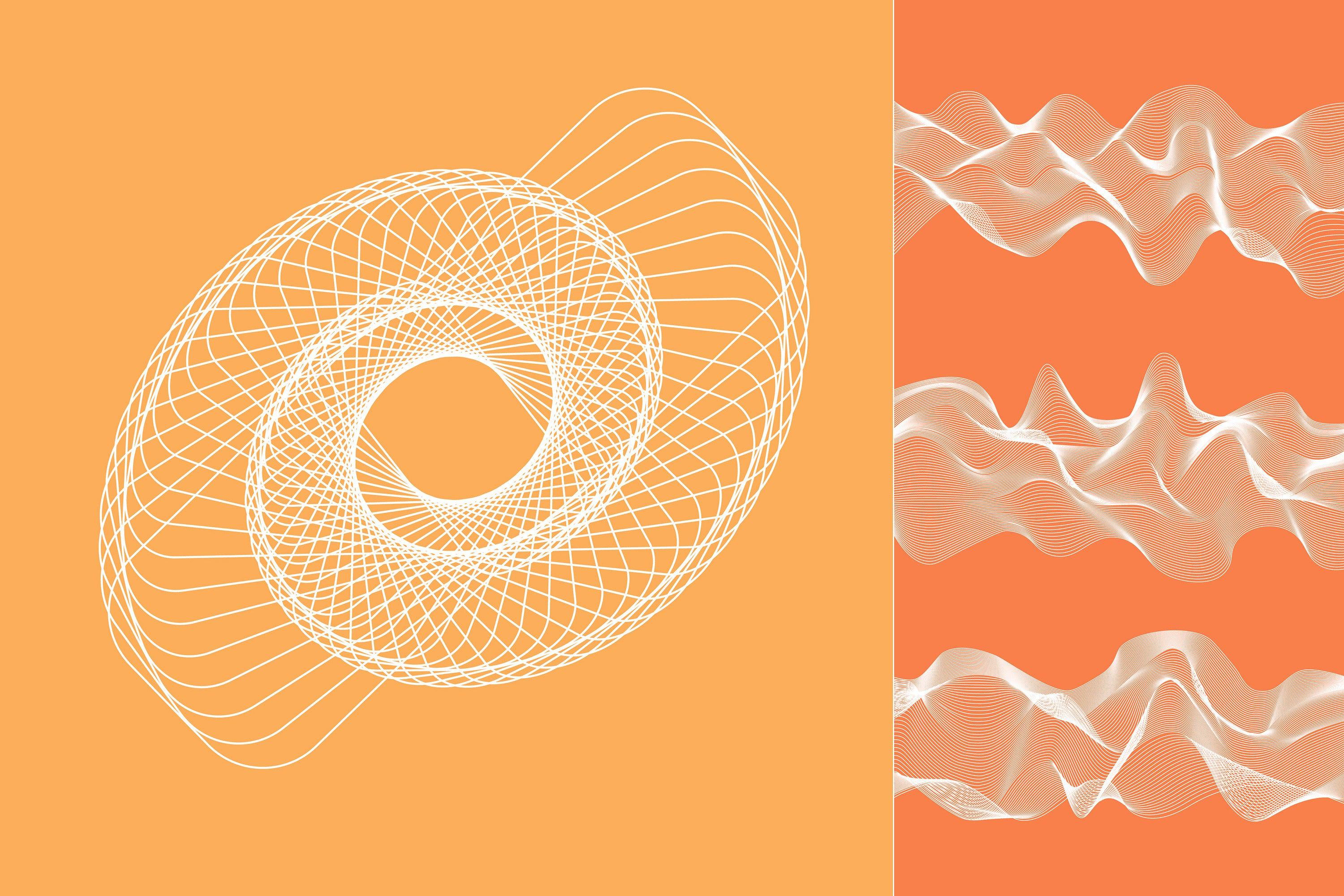 Abstract Twirls Elements Pack