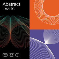 Abstract Twirls Elements Pack
