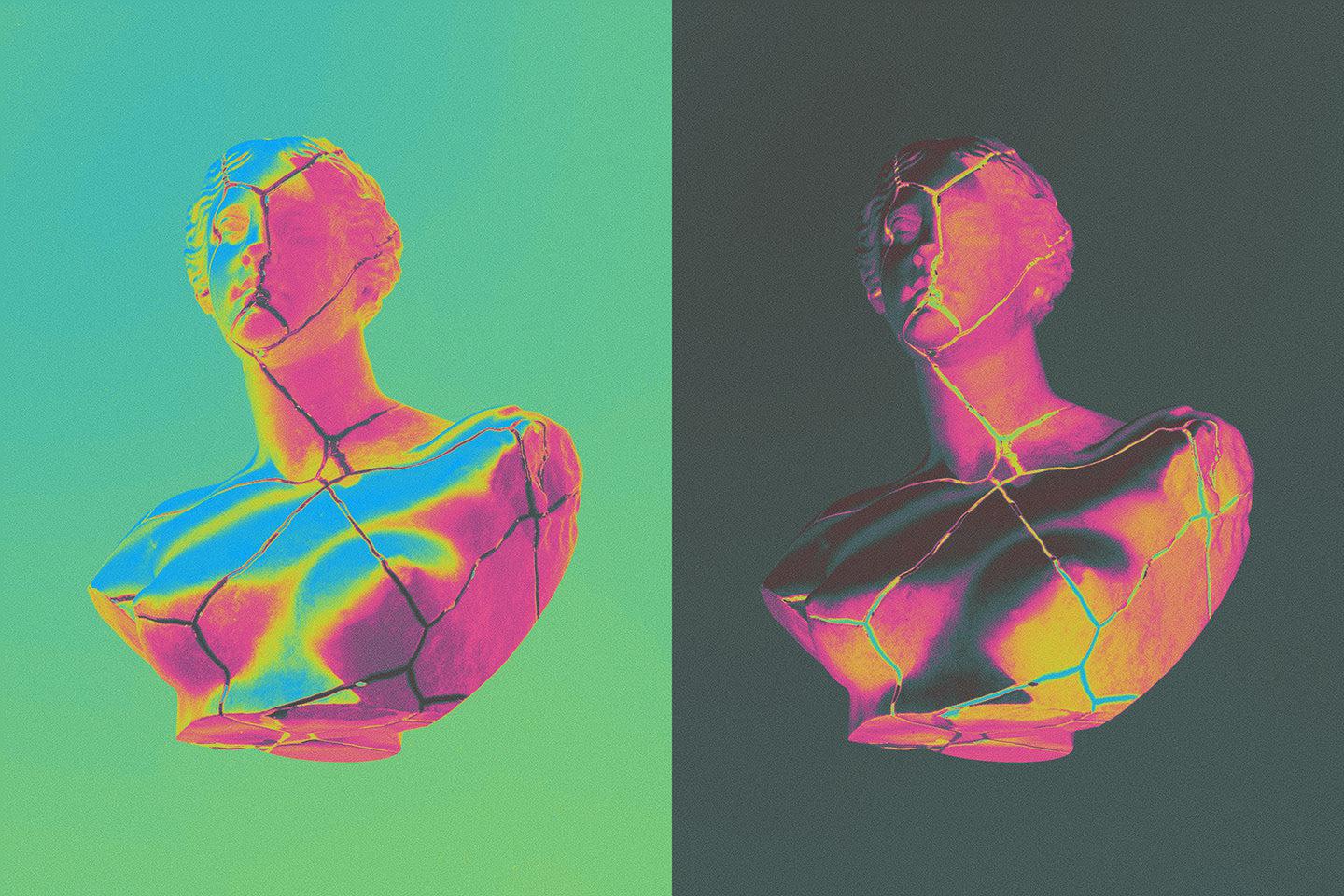 Acid House Photoshop Effect