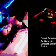 Acid Pixel Art Effect