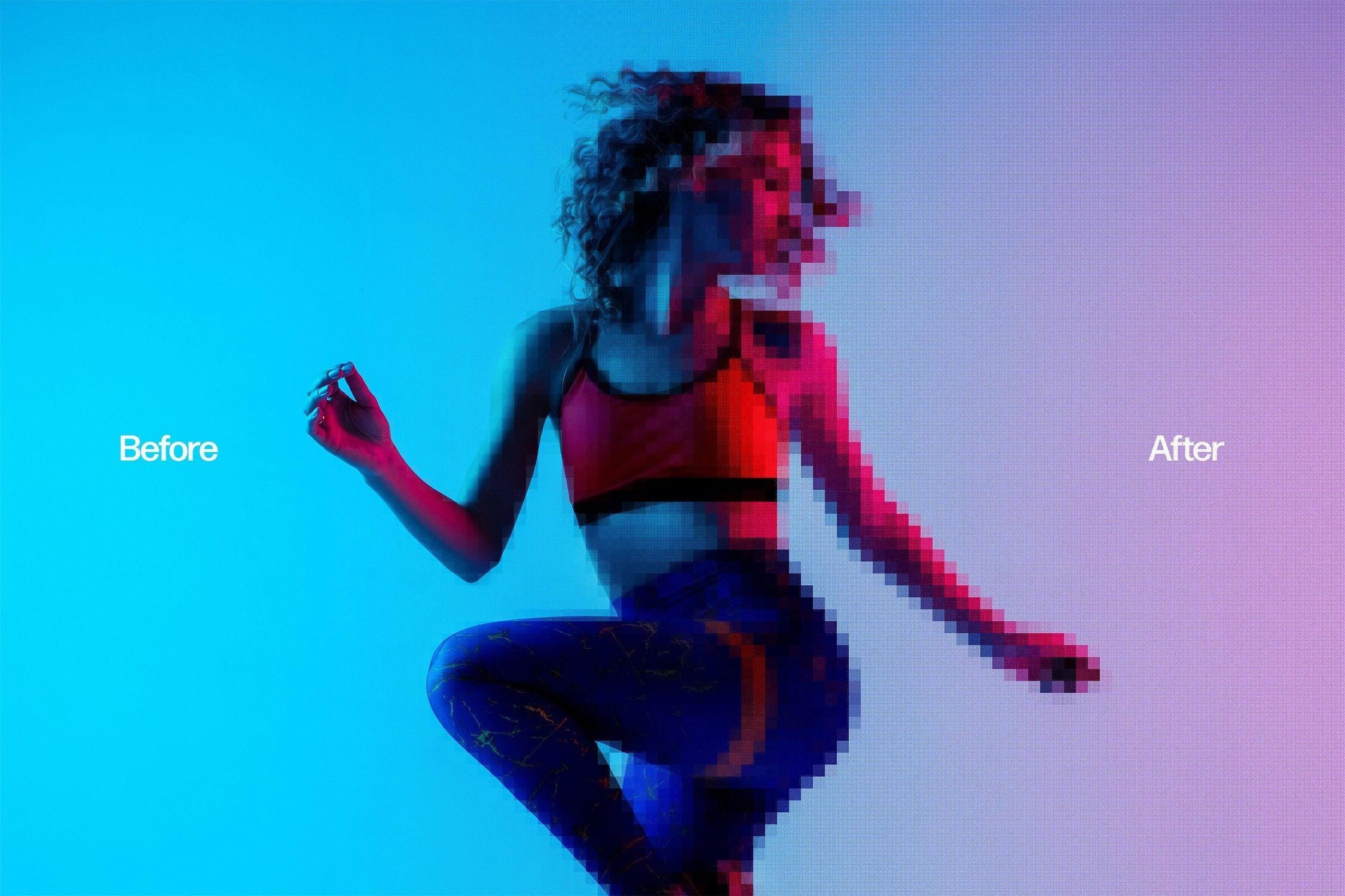 Acid Pixel Art Effect