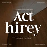 Acthirey – Modern Display Serif with Literary Soul