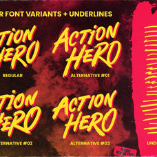 Action Hero - An Explosive Movie Title Font