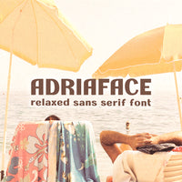 Adriaface - Italian riviera font
