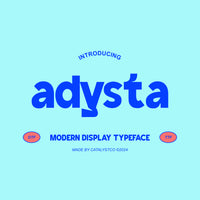Adysta Modern Display Typeface Font