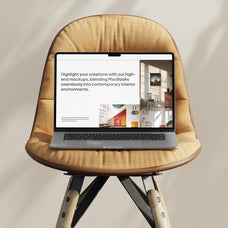 Aesthetic Interior Furniture MacBook Mockups