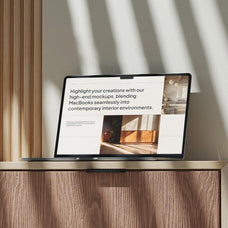 Aesthetic Interior Furniture MacBook Mockups