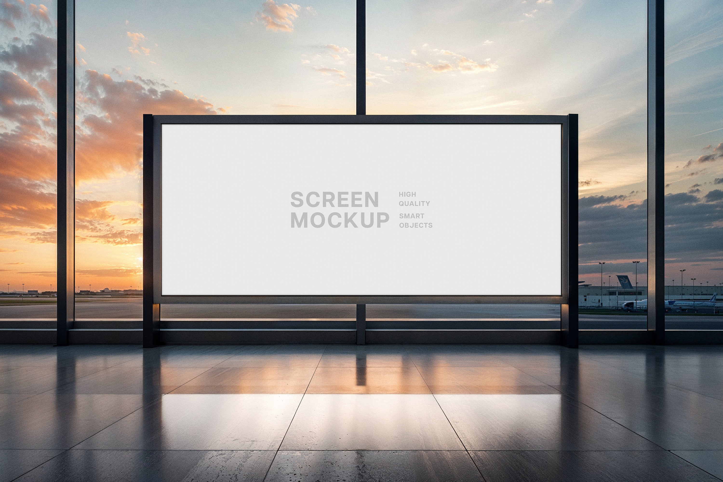 Airport Screen Mockup