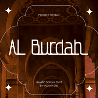 Al Burdah Islamic Display Font