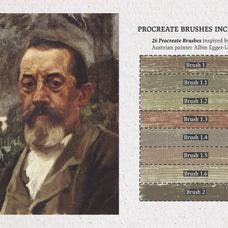 Albin Egger-Lienz Procreate Kit
