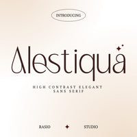 Alestiqua Elegant Sans Serif Font