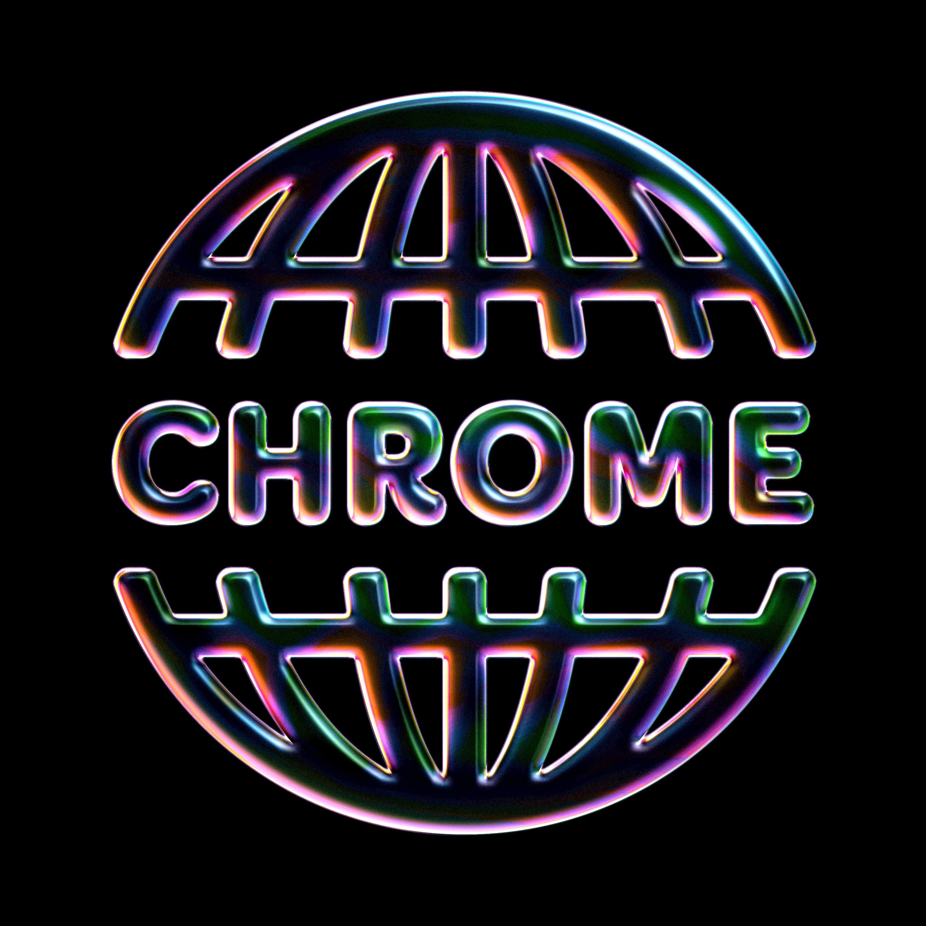 Alien Chrome Effect for Text & Logo