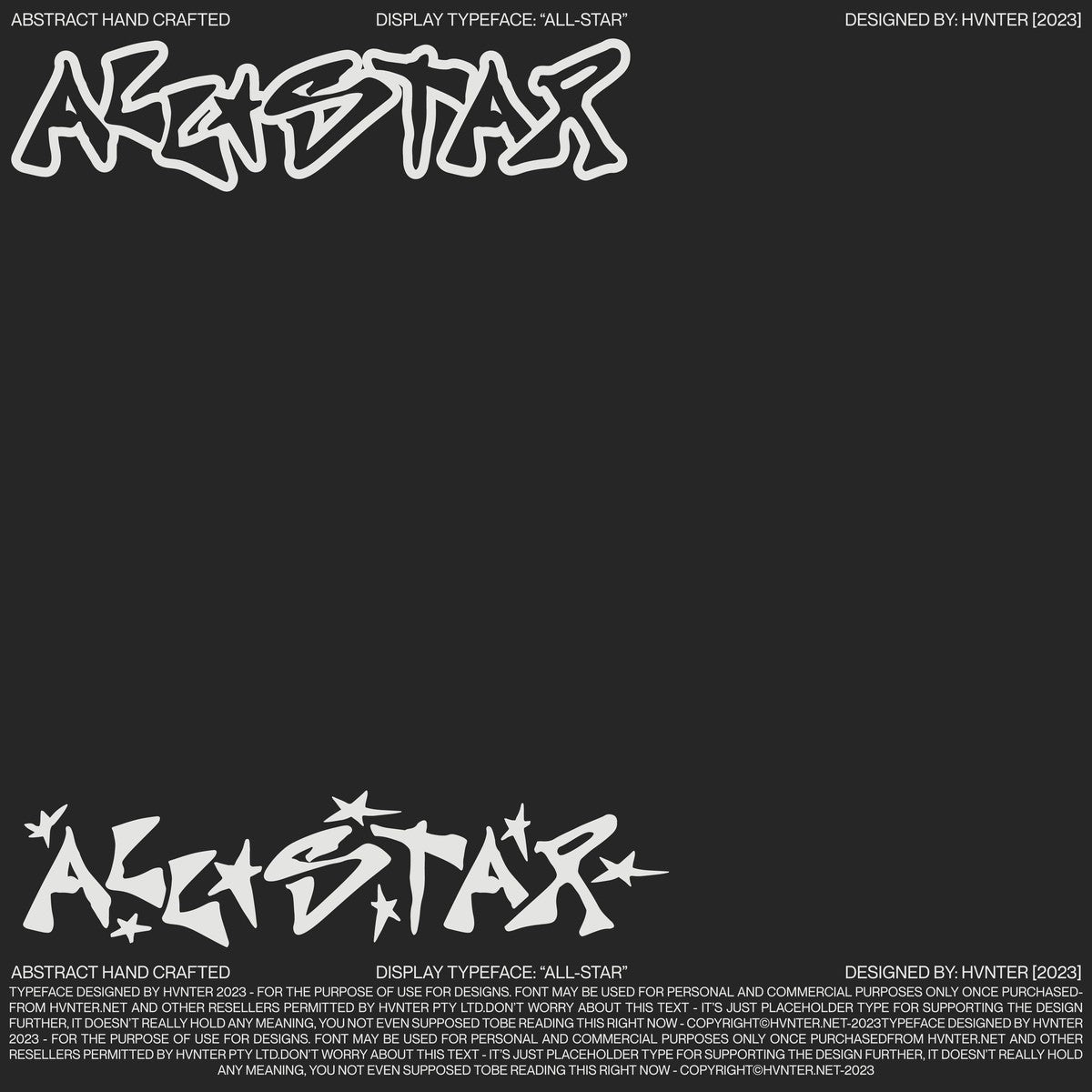 All-Star Display Typeface