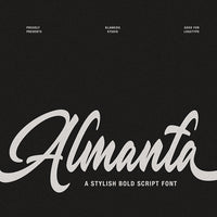 Almanta – A Stylish Bold Script Font
