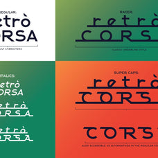 Alpha Strada: Motorsports Font