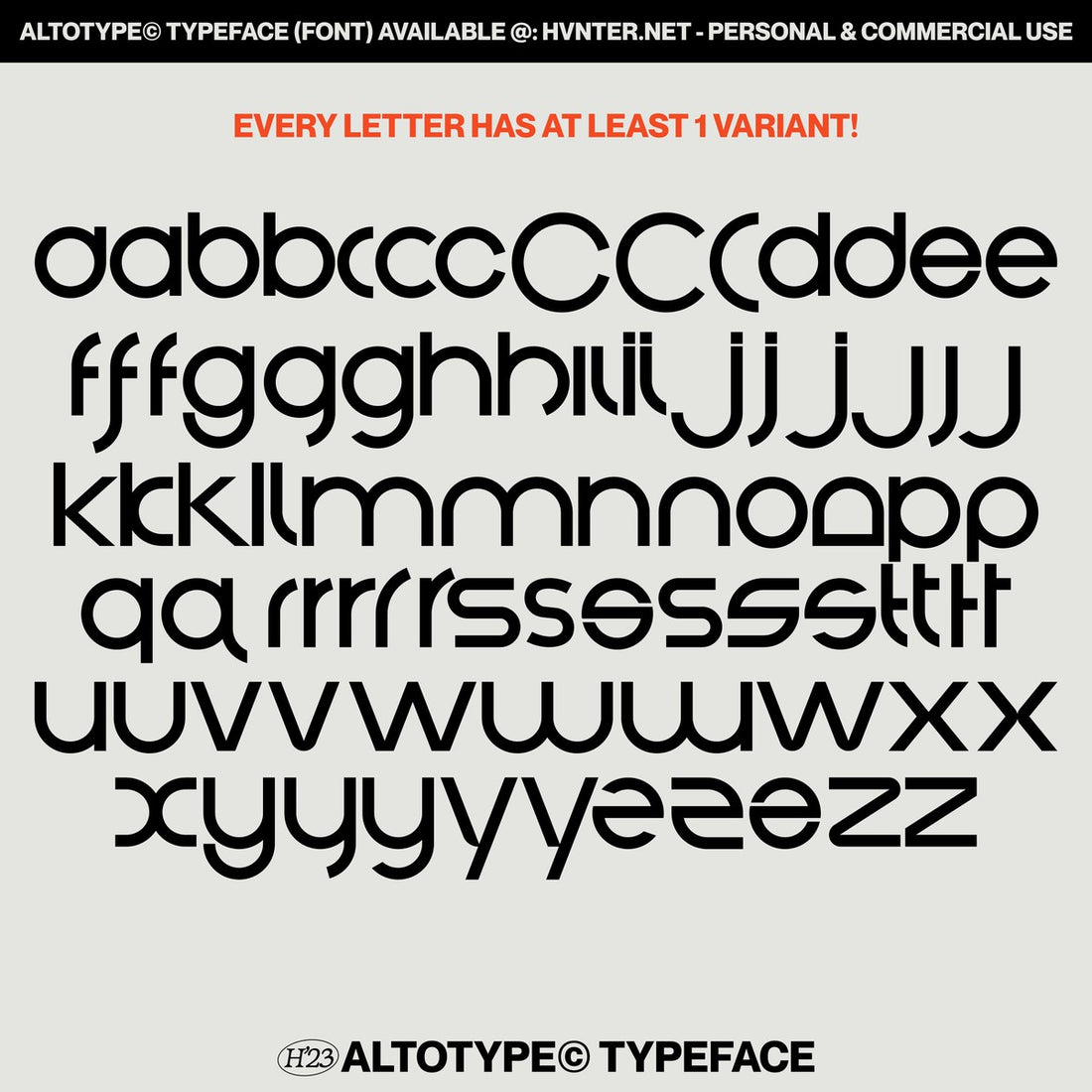 Altotype Typeface by HVNTER