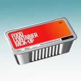 Aluminum Food Container Mockup
