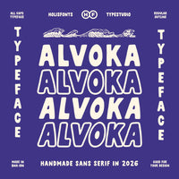 Alvoka Playful Handmade Font