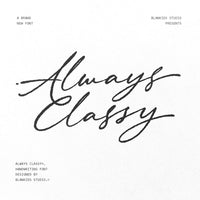Always Classy – Elegant Handwritten Script Font